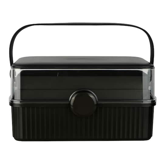 8 Pack: Medium Black Storage Box by Artist's Loft™